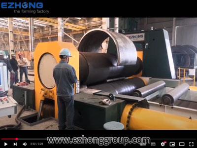 160x3500 EZHONG 3 Rolls Plate Rolling Machine