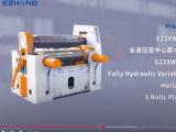 EZ2XW11SY-120X3200mm Fully Hydraulic 3 Rolls Plate Rolling Machine