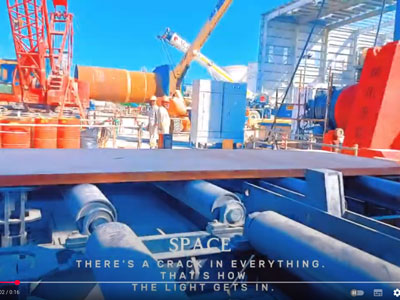 UAE Site - Fully Hydraulic 3 Rolls Plate Rolling Machine