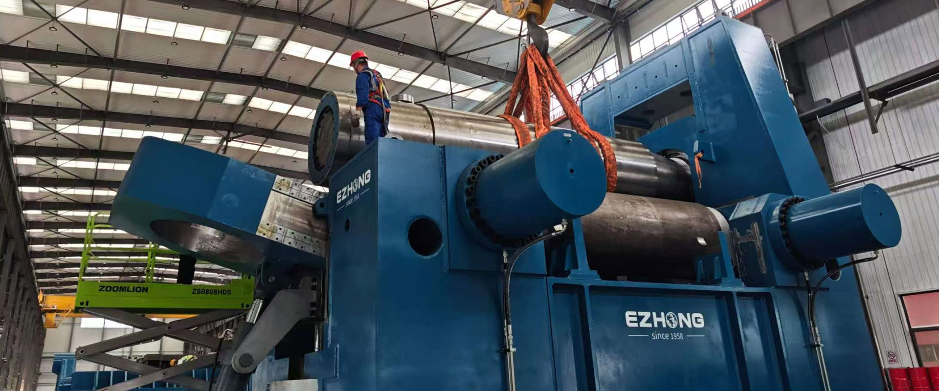 The Application Of EZHONG 1600*4200mmmm 3 Rolls Bending Machine