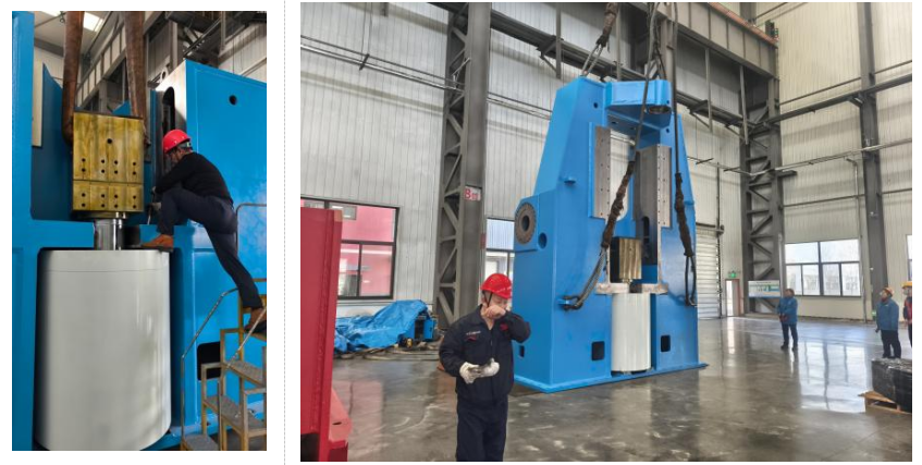 Craftsmanship Lays the Groundwork, Precision Assembles the Machine – Installation of Shandong Jinan Erji 160×3500 Three-Roll Plate Bending Machine